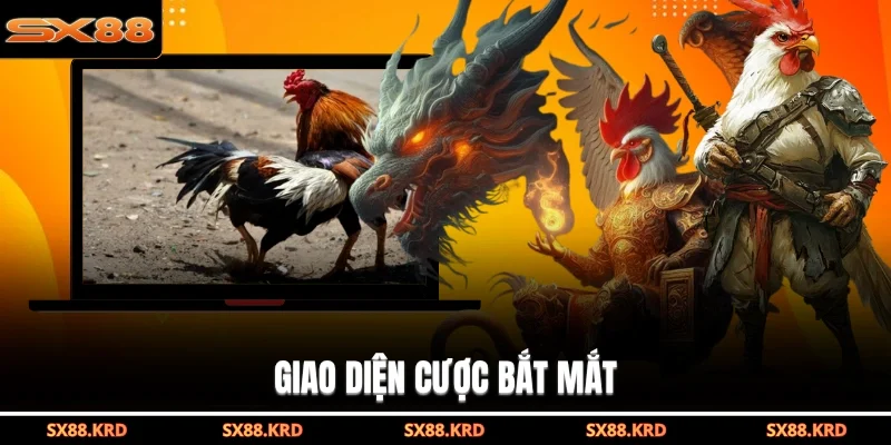 Giao diện cược bắt mắt